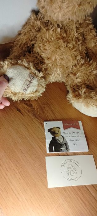 Miś Bukowski Helena maskotka handmade rękodzieło Helenka prezent Retro