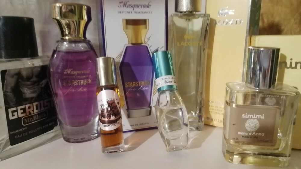 Залишки різних видів парфумів