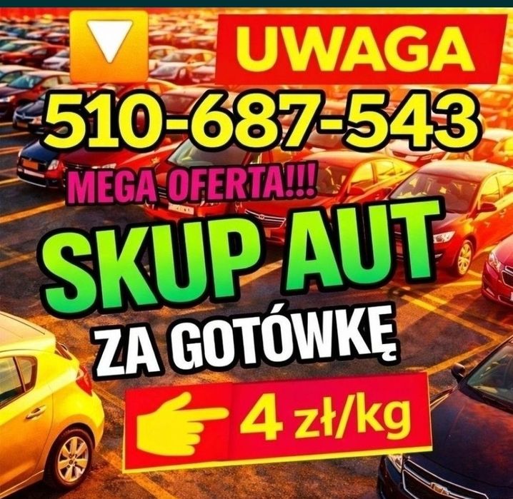 Skup Aut Dzisiaj gotówka w 1 h dzwoń
