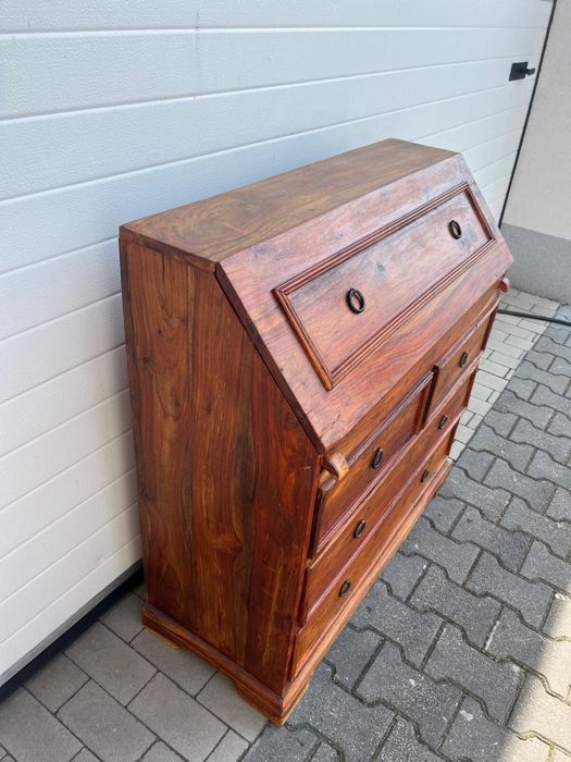 Skeretarzyk/biurko z palisanda indyskiego - meble kolonialne