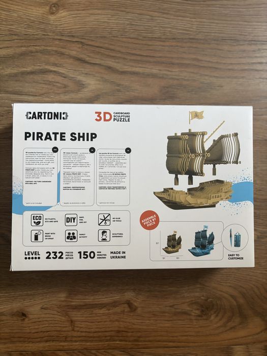 Пазли 3д. Пазли 3d. Пазли cartonic pirate ship. 3d пазли корабель.