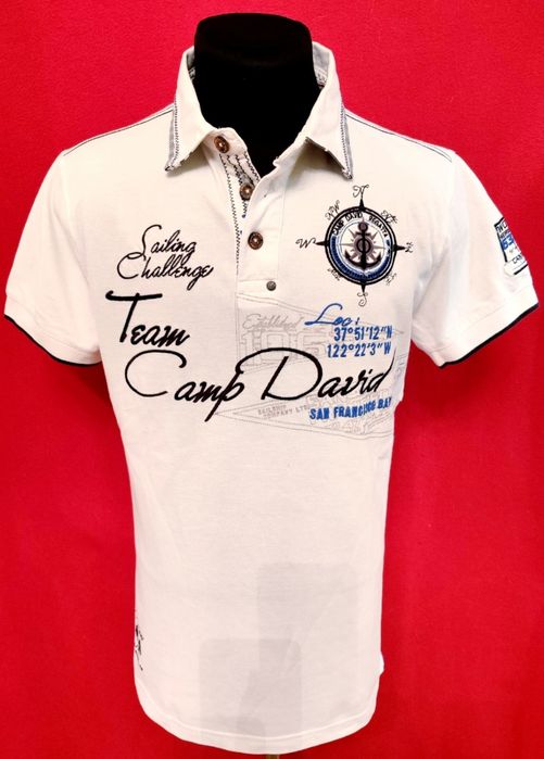 Поло Camp David Германия, тенниска натуральная хлопковая, р.М, 48-50