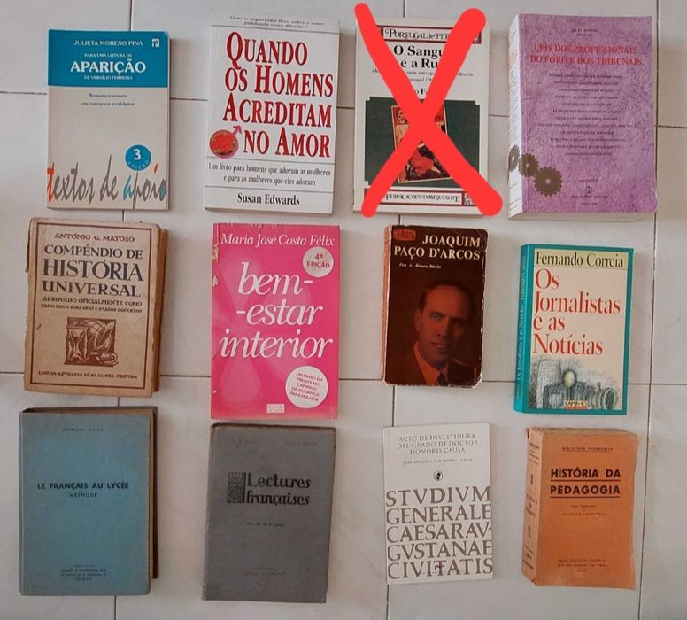 Vários livros de diversos autores