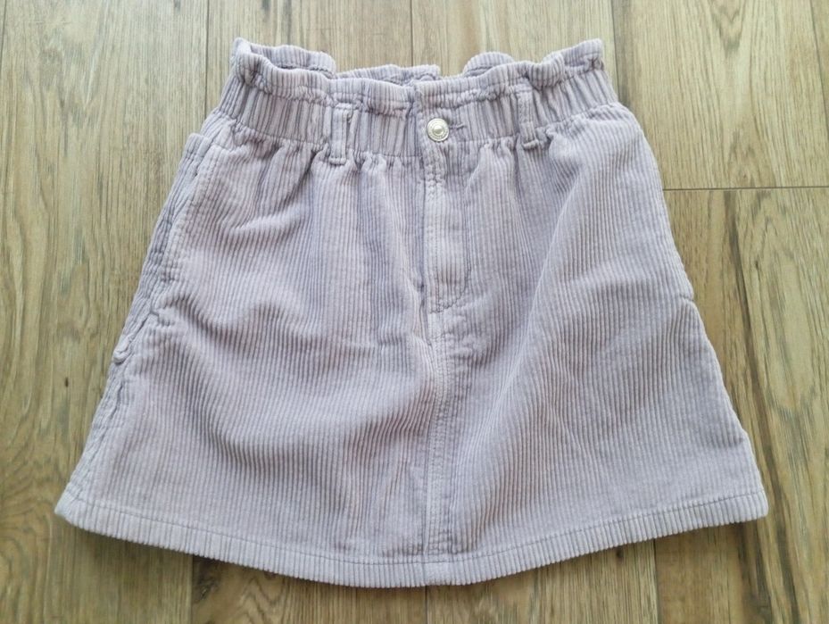 Spodnica sztruksowa zara lila 164