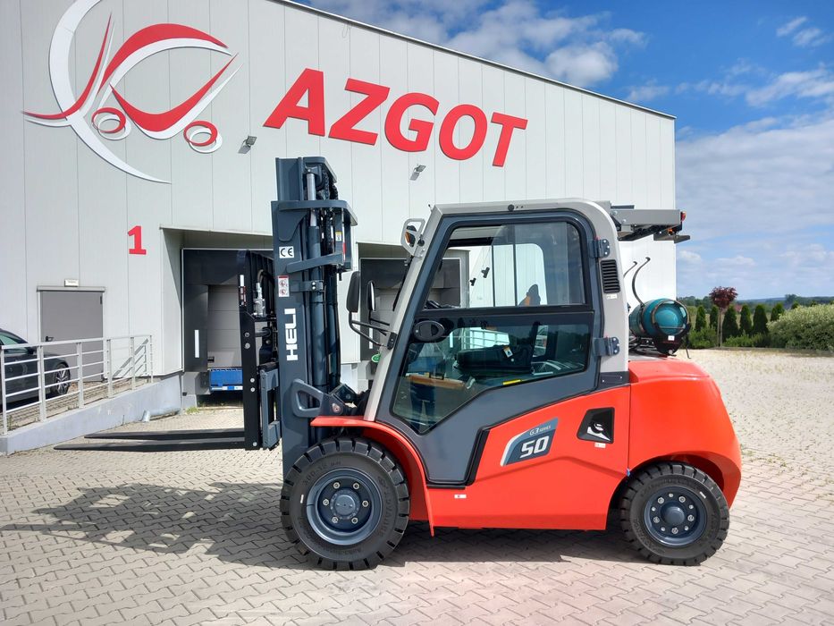 Wózek Widłowy Spalinowy Heli 5,0T Maszt 5,0M Triplex LPG *2025-03*