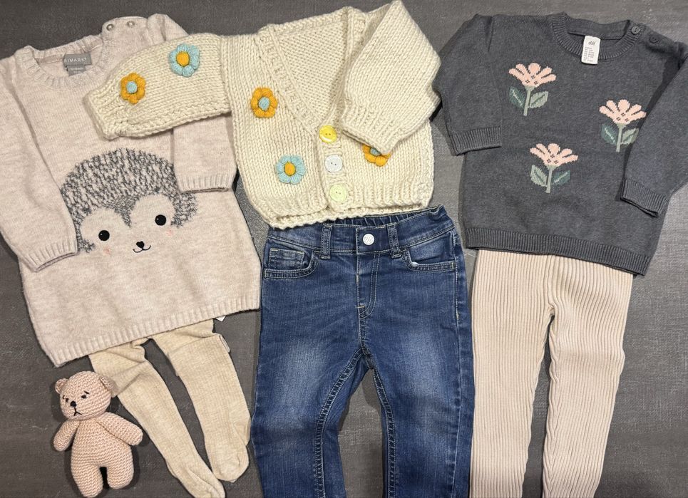 Лот дитячих речей відомих брендів на 74-80