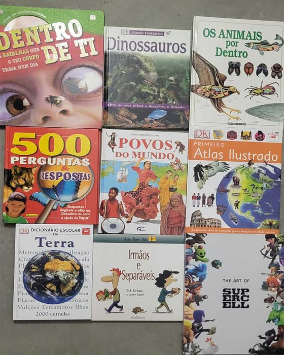 Livros ilustrados educativos – História, Ciência, Mundo e Cultura
