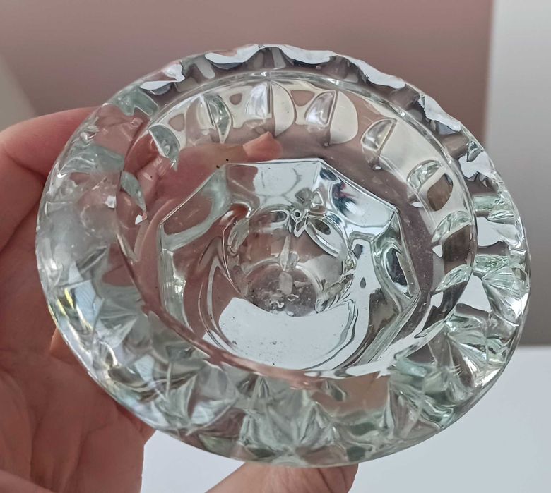 Świecznik szklany Francja