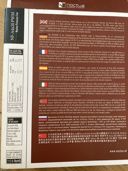 Ventoinha noctua NF-A4x2064752165980034123