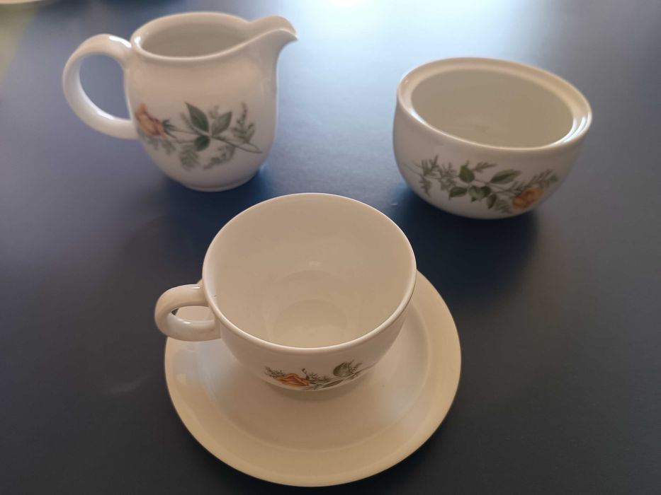 Conjunto de 6chávenas de café+bule