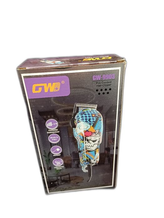 Máquina de corte profissional – design graffiti/caveira (nova)