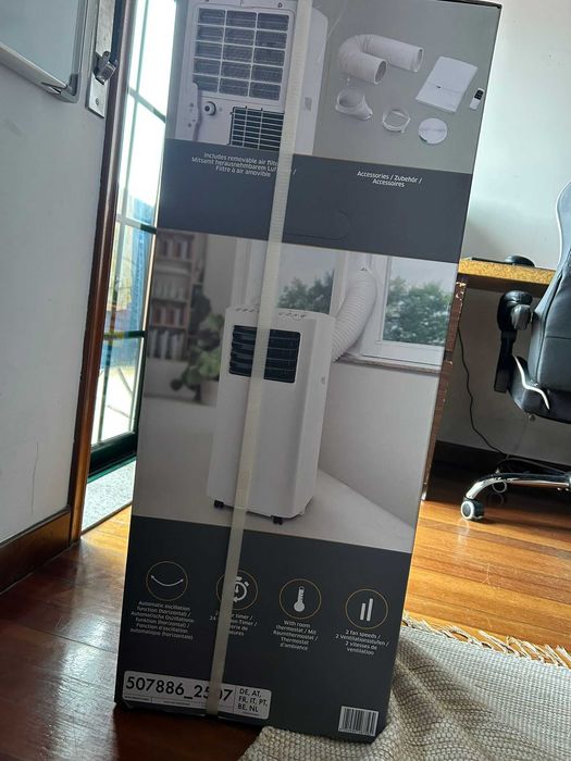 Ar Condicionado Portátil 7000 BTU – NOVO/Selado (C/ Fatura e Garantia)
