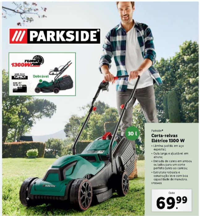 Corta relva elétrico Parkside