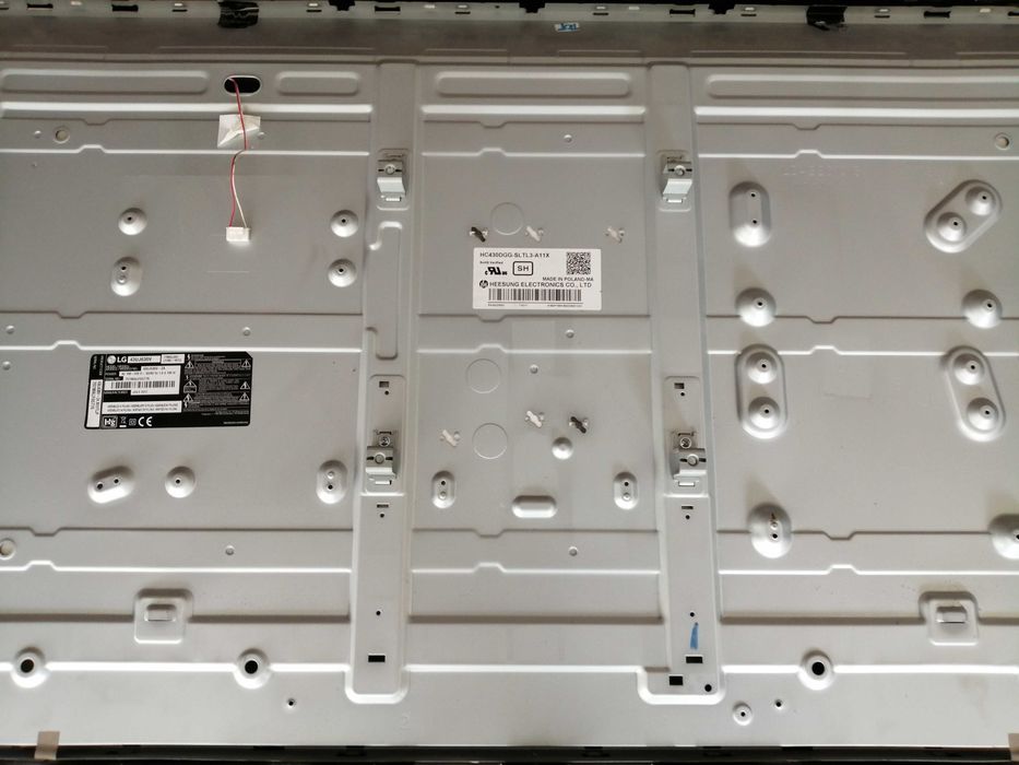 Painel TVLG 43UJ630V-ZA com 3 barras de leds LGP43DJ17V1novas