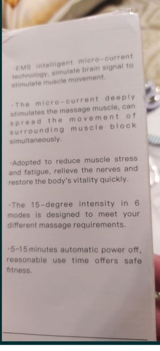 М'язовий електро міостимулятор масажер ems tens одноканальний