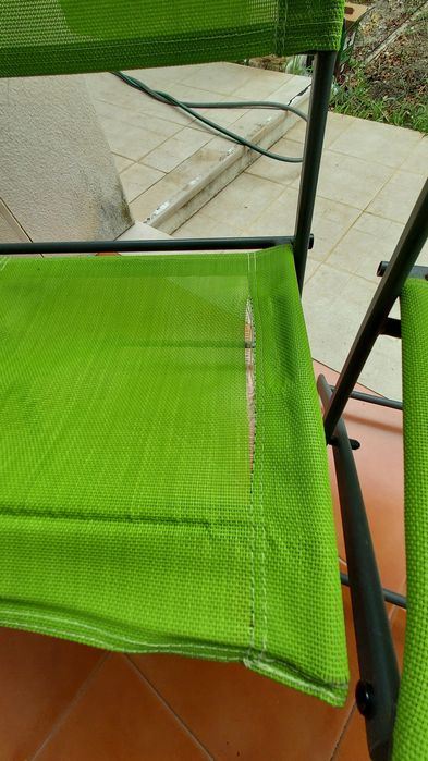 2 cadeiras dobráveis