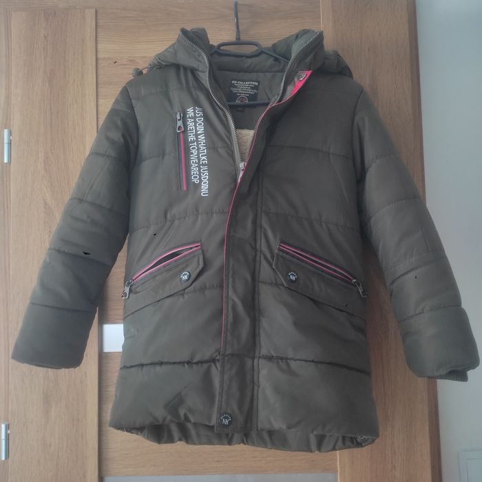 Kurtka parka zimowa chłopięca 134/140