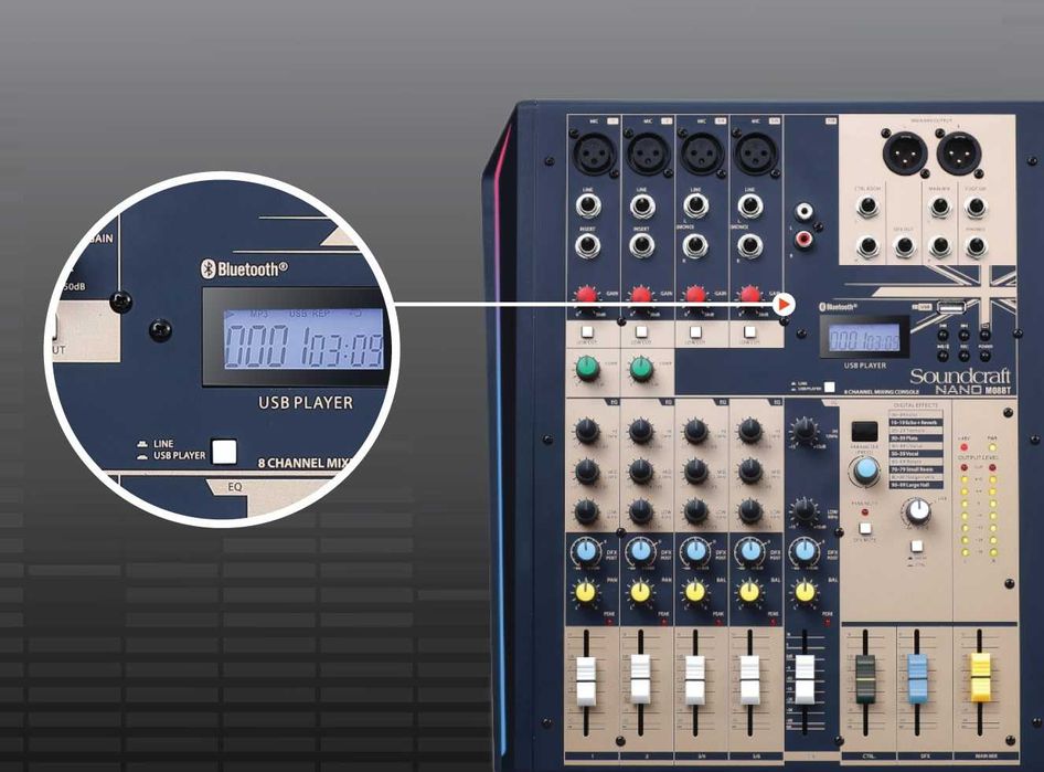 Мікшер SOUNDCRAFT NANO M08BT новий в наявності