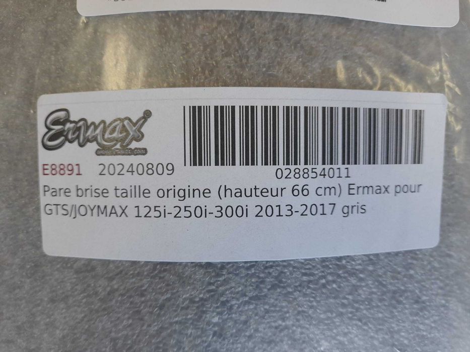 VIDRO ERMAX 66cm PARA SYM GTS/JOYMAX 125i-250i-300i