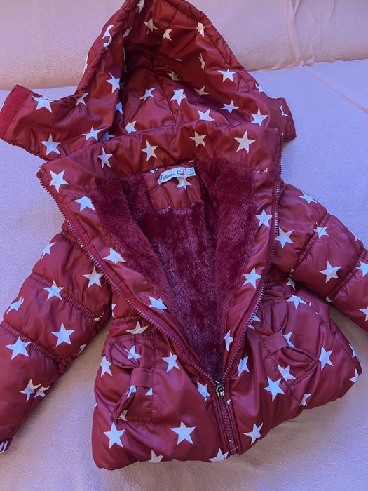 Kurteczki zimowe kurtki dla dziewczynki 86-96
