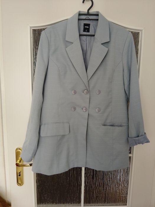 Sinsay. Błękitna marynarka damska r. L/XL żakiet damski baby blue