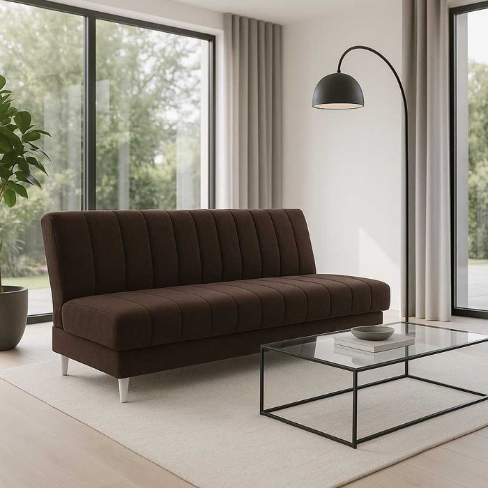 Nowoczesna sofa wersalka rozkładana do mieszkania na sprężynach