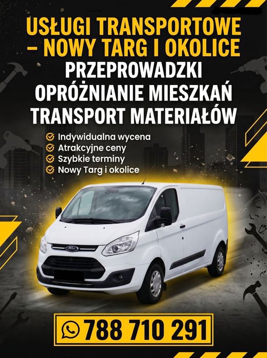 Transport busem / przeprowadzki / przewóz rzeczy – Nowy Targ i okolice