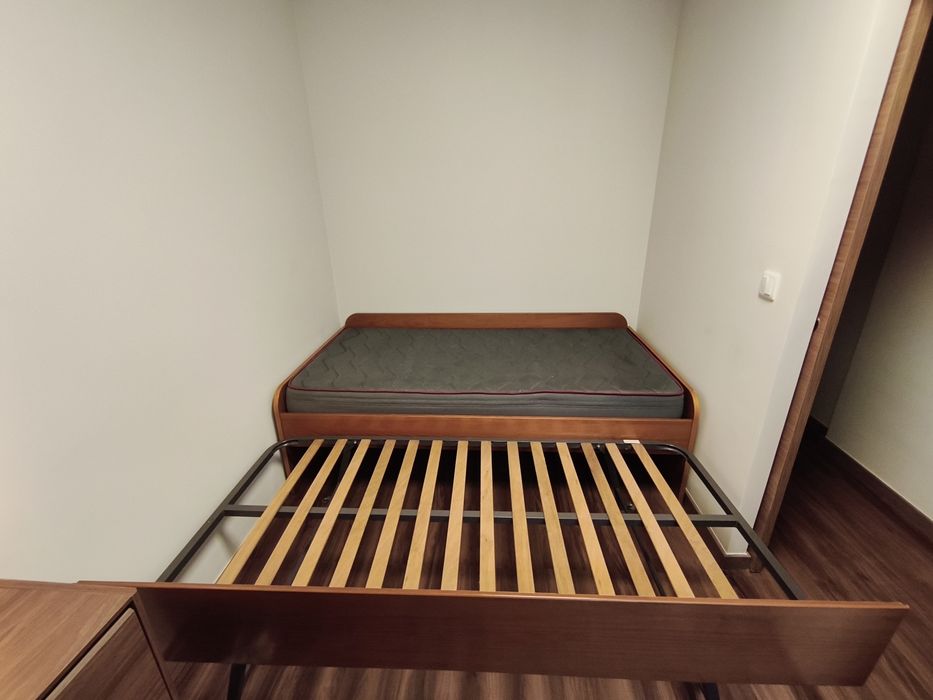 Cama de Solteiro em MADEIRA MACIÇA + Colchão (3x1)