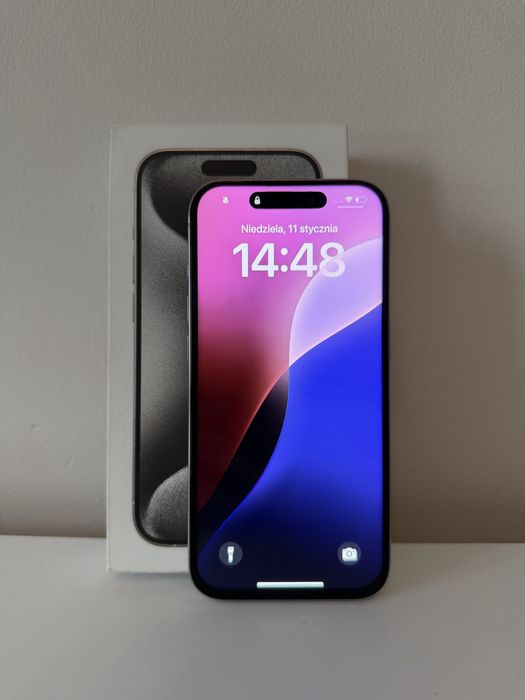 Iphone 15 pro biały 128gb kondycja 87%