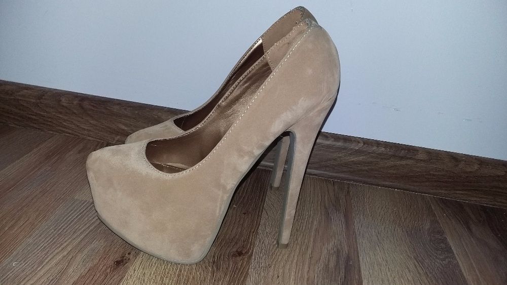 Szpilki deezee 37 brązowe platformy