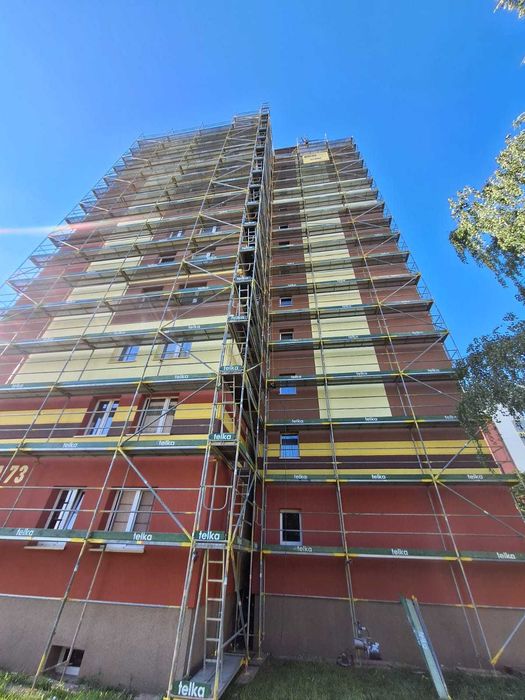 Wynajem rusztowań elewacyjnych system Plettac