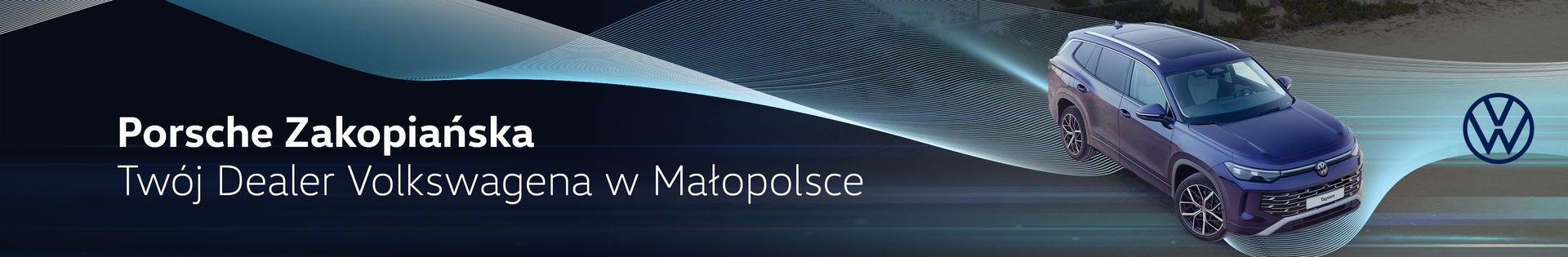 Porsche Zakopiańska Salon Volkswagen Kraków Libertów top banner