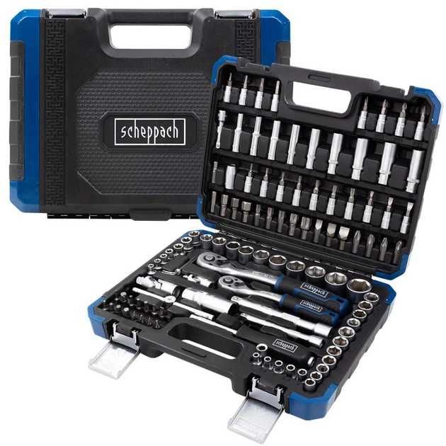 Набор инструментов головок ключей бит Scheppach 108 ел. набір