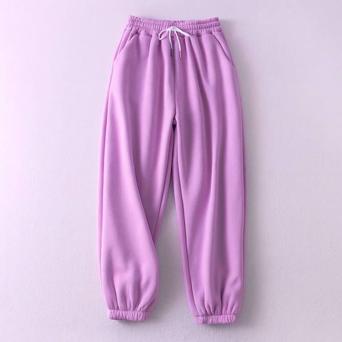 Женские спортивные штаны 42-50 НА ФЛИСЕ утепленные джоггеры с резинкой