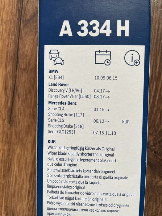 Escova traseira Bosch A334H