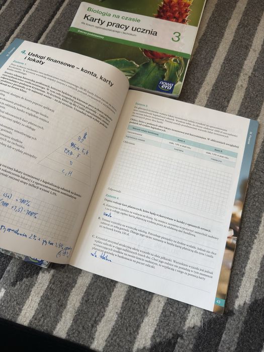 Karty pracy ucznia do 3 klasy liceum/technikum