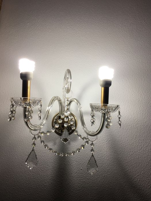 Candeeiro de parede em cristal