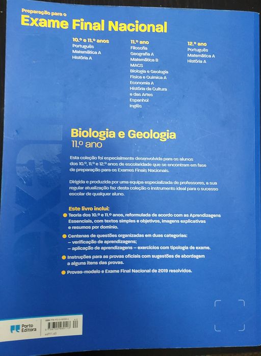 Livro Preparação exame biologia e geologia 11