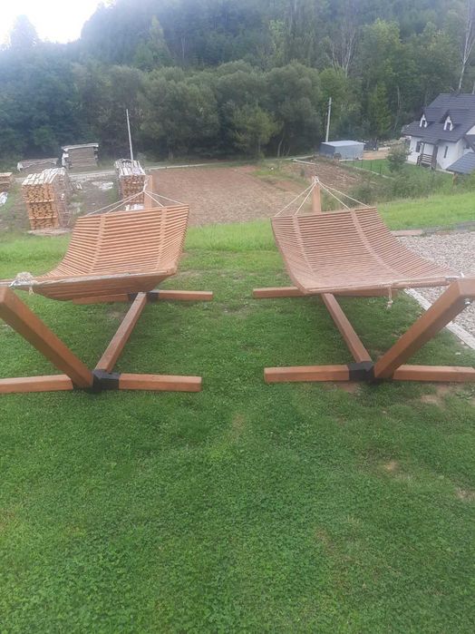 Nowoczesny Hamak Drewniany