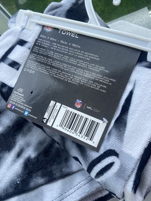 Пляжний рушник Nfl Raiders Las Vegas, 152*76см, пляжное полотенце