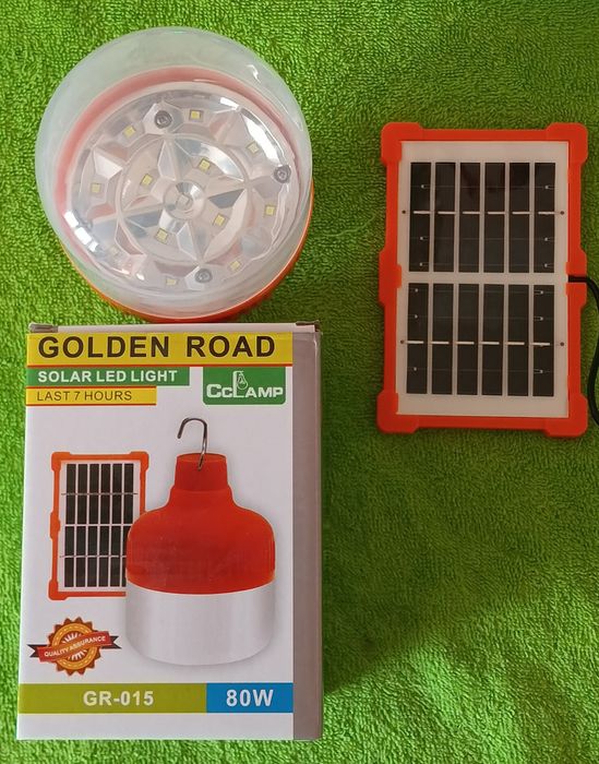 Аварійна LED лампа із сонячною панеллю Golden Road GR015