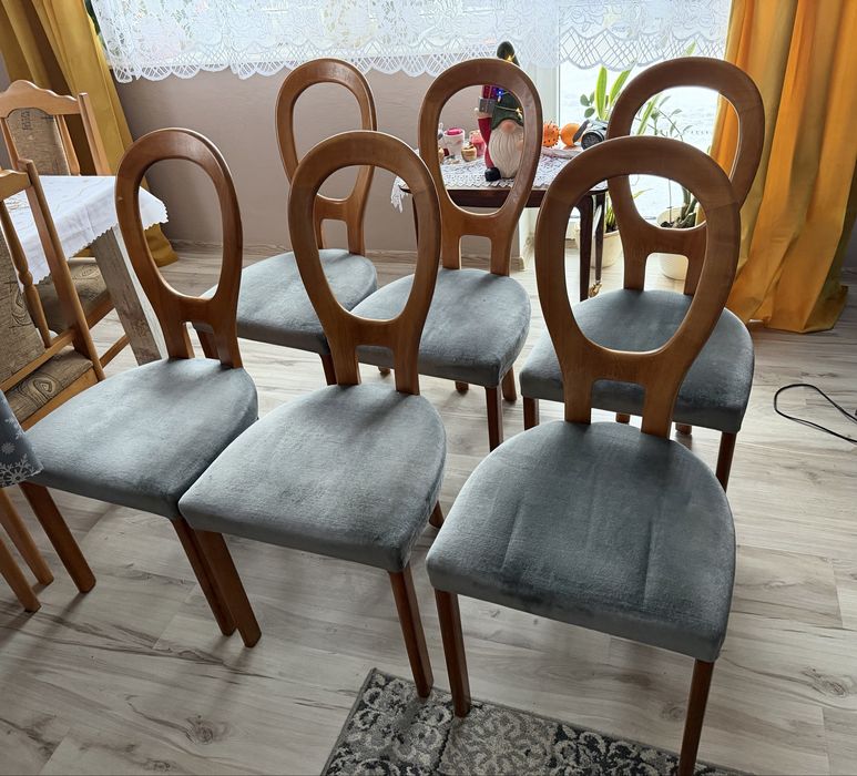 Krzesła owalne Wilhelm Knoll krzesla giete 6 sztuk