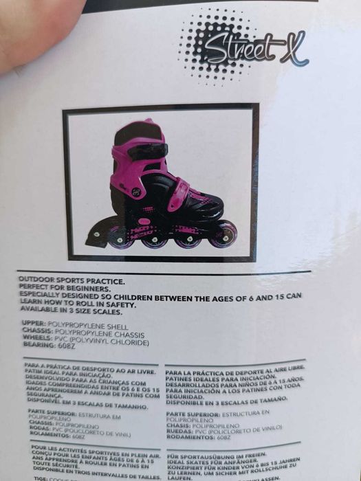 Patins em linha ajustáveis