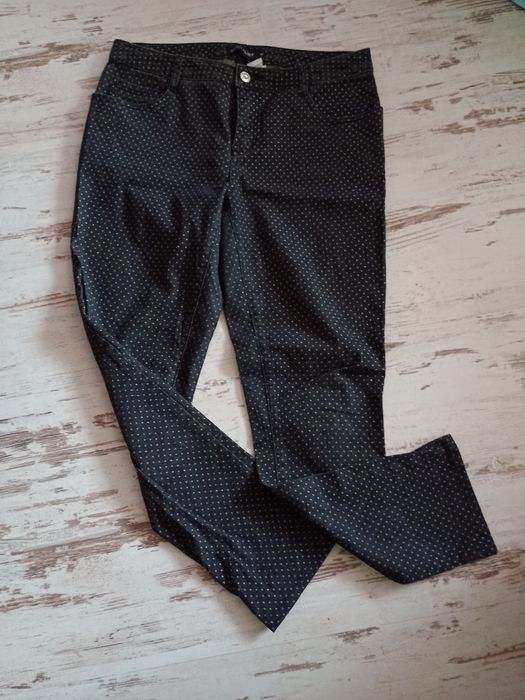Spodnie damskie , jeans w groszki