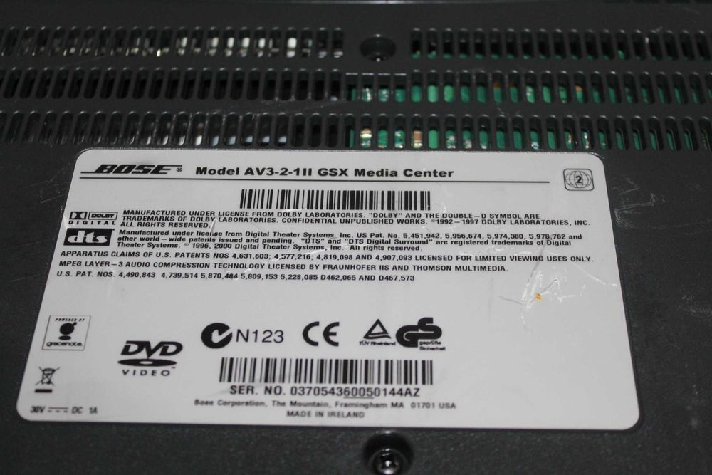 BOSE AV3-2-1 II zestaw dvd cd subwoofer 2 głośniki Pilot Wysyłka