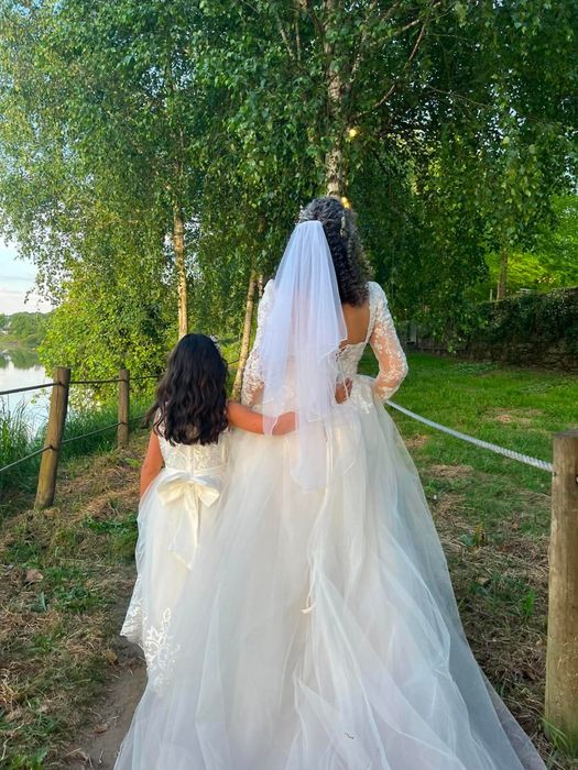 Vestido de noiva + véu