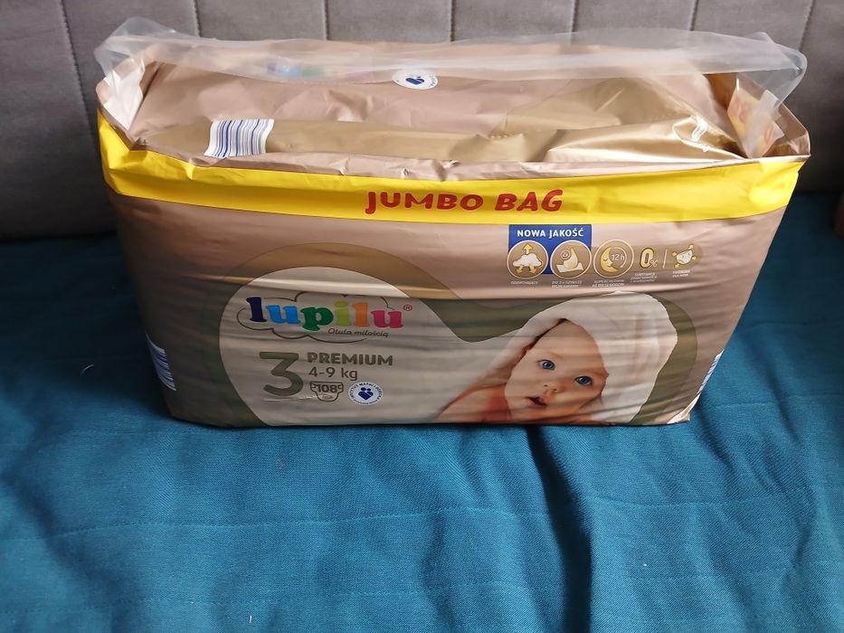 2 paczki pampersów Lupilu 3