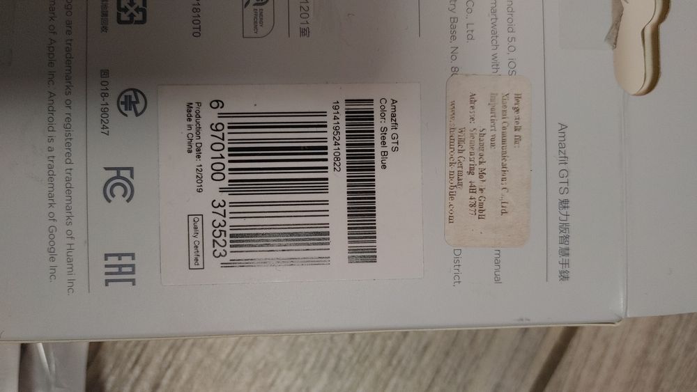Smartwatch AMAZFIT GTS Steel Blue