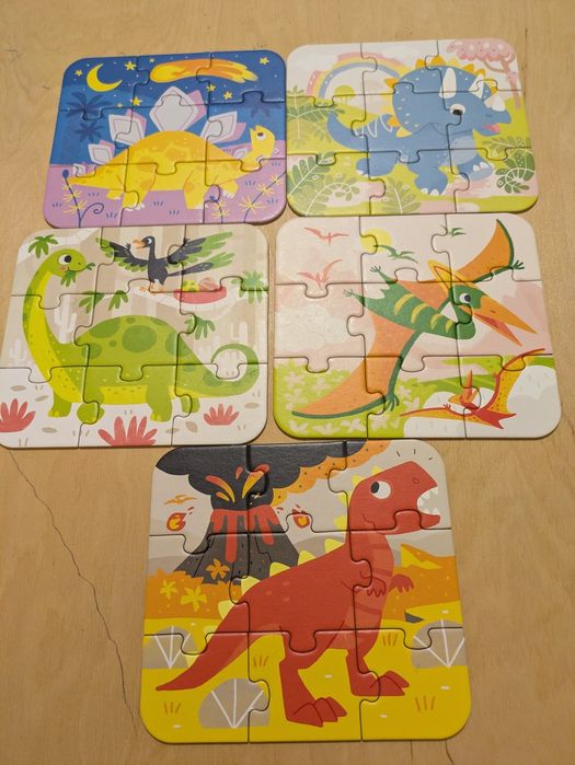 Puzzle Czu Czu - zestaw z dinozaurami