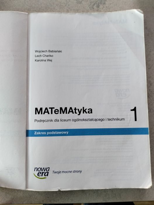 Matematyka 1  podr.